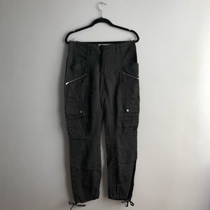 BEBE black cargo safari pants sz 6